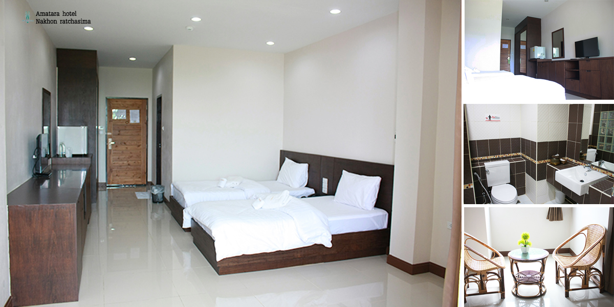 ห้องเตียงคู่วิวปราสาทหินพิมาย